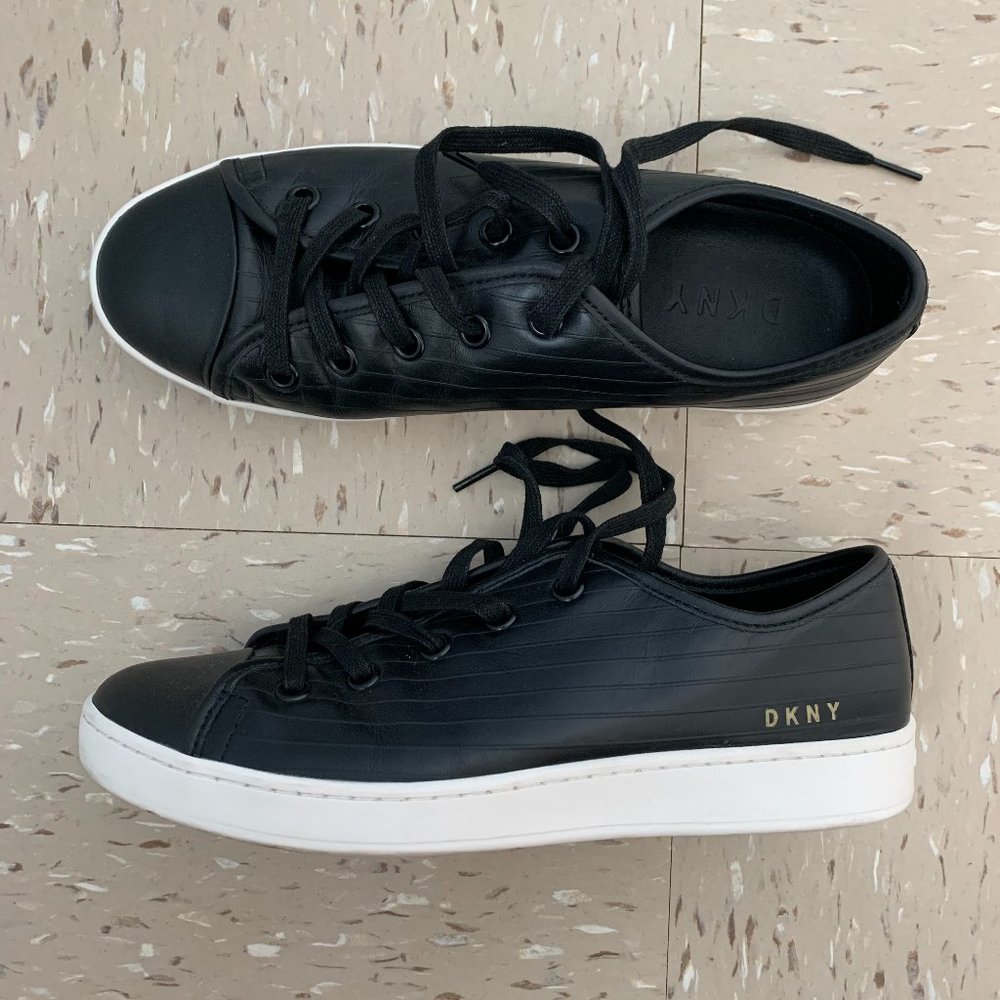 DKNY Women's Lace-Up Sneakers - Black